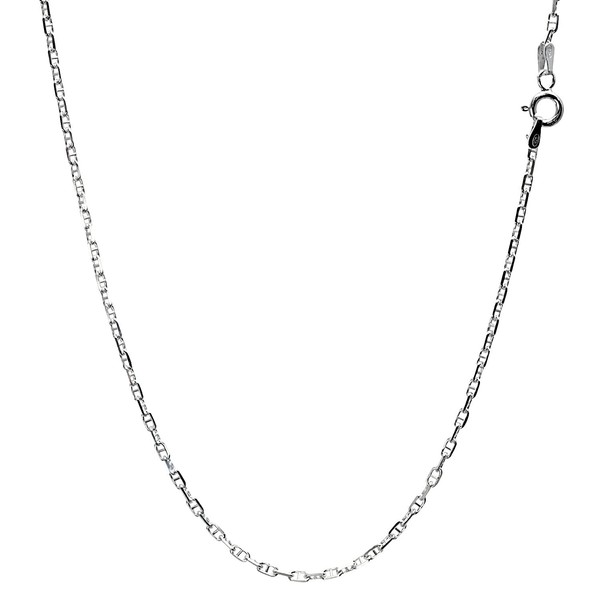Sears Anchor Chain Necklace, Silver, Sv 925, Width 0.06 inch