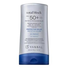 Protector Solar Crema Fps50 Total Block 80gr Yanbal