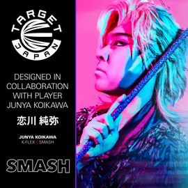 Target Japan K-Flex Smash Clear Integrated Flights and Shafts, No.2 (Standard) - Medium (33mm) | K-Flex Junya Koikawa, Dragon & Flower Design, Flower Pack of 3 K-Flex, Dart Accessories (K-FLEX Smash)