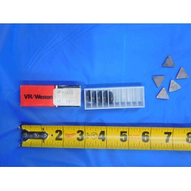M & J Tooling LLC 10pcs New VR/Wesson TPU 323 VR77 Carbide Turning Inserts INDEXABLE CNC - AJ0915RDT