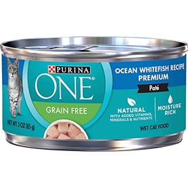 Purina ONE Grain Free Ocean Whitefish Recipe Moisture Rich,High in Protein (12 CANS) (NET WT 3 OZ Each)