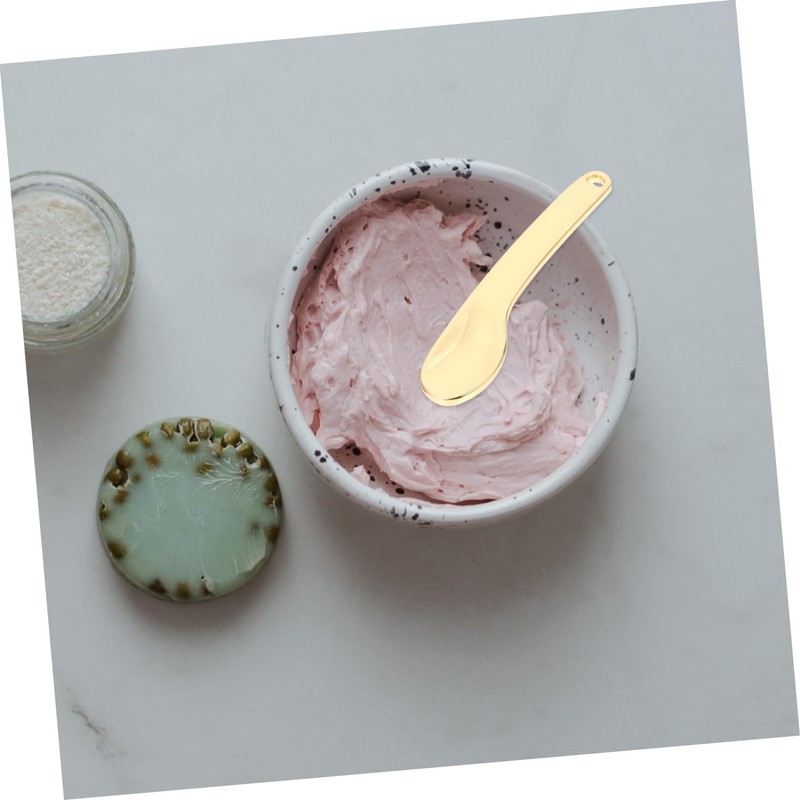 Minkissy 3sets Makeup Spatula Set Metal Mini Cosmetic Spatula for