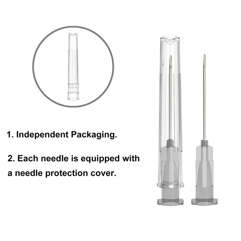 27 Gauge 1.5 Inch Needle, Individually Wrapped, 100 PCS Luer