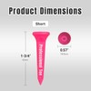 Subetee SUBE6119PK Golf Tees Short Professional Tee Short (Pack of