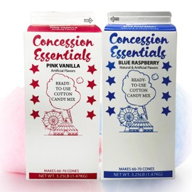 3.25lb -Cotton Candy Floss Sugar (2 Pack)- Pink Vanilla and Blue Raspberry