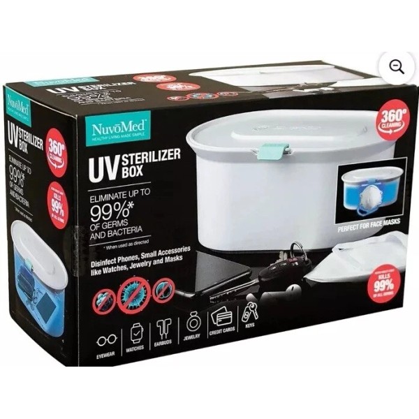 nuvomed UV Sterilizer Box Eliminates 99 Percent of Bacteria
