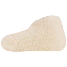 Formalind Sheep's Wool Bed Shoes - Foot Warmer for Especially Cold Feet - Wool Slippers, natural