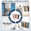 Alise Double Towel Bar Black,28" Towel Rack for Bathroom Wall