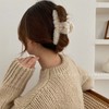Elegant Large Plush Hair Claw Clip for Autumn and Winter One Size/Light Gray 20ea