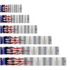 White Water Archery Non-Laminated Metallic USA Flag Arrow Wraps 15