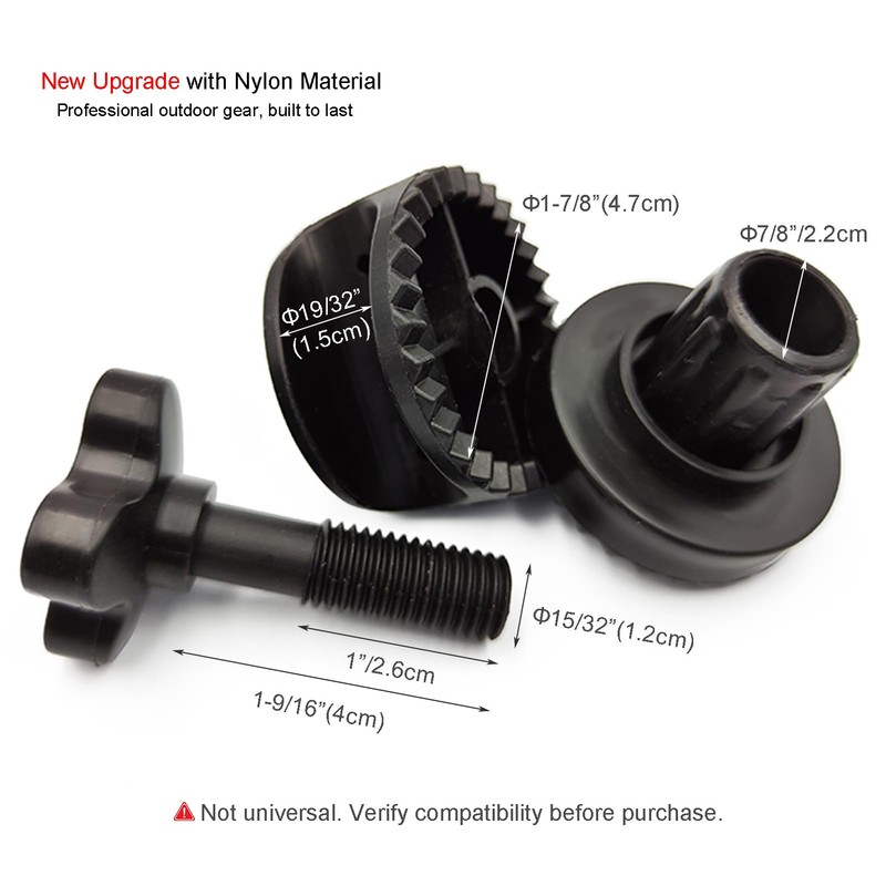 Timyrimy Garden Swing Plastic Fittings (Type 1) to Attach Canopy