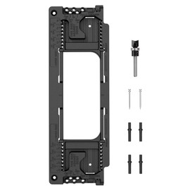 Hinge Drilling Jig Installation Locator Template for 2‑1/2 to 6 Inch Hinges and 1‑3/8 to 2‑1/2 Inch Door Thickness