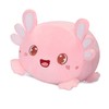 AIXINI Cute Pink Axolotl Plush Pillow 15.7" Luminous Salamander Axolotl