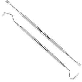 2 Pieces Dog Dental Tooth Scaler and Scraper Stainless Double Headed Tarter Removing Tool Scraper Pet Teeth Cleaning Tools for Dog and Cat