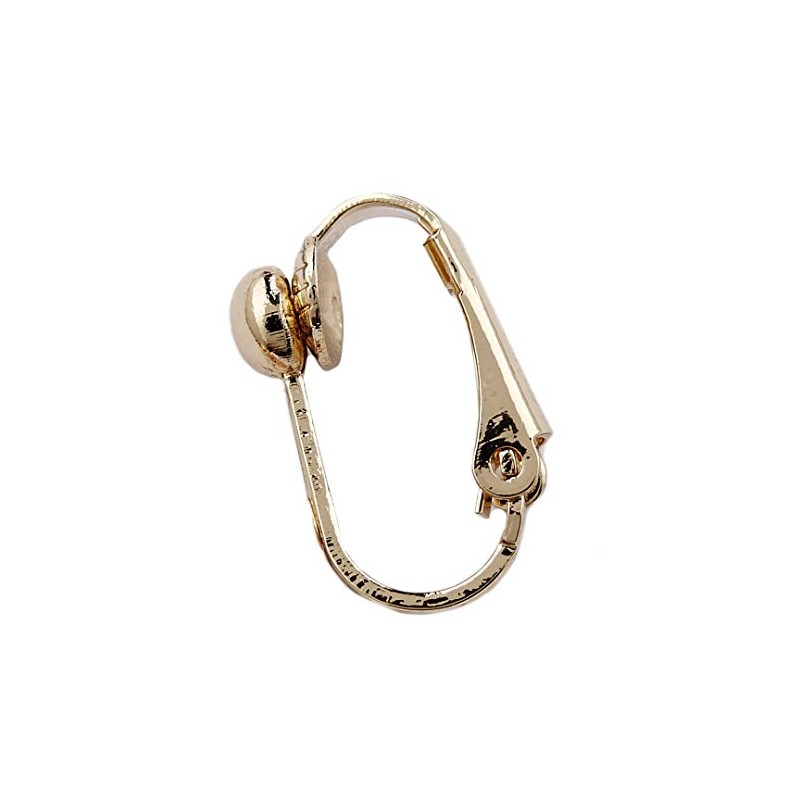 Clip On Earrings - Gold Plated Dangle Earring With Long