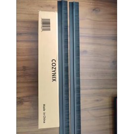 Premium 2 Packs Under Door Draft Stopper Sweep Metal Sweeper Exterior Gap Filler air Broom Draft Blocker Weather Stripping Garage Threshold Seal Brush Weather Strip Cover rain drip Guard