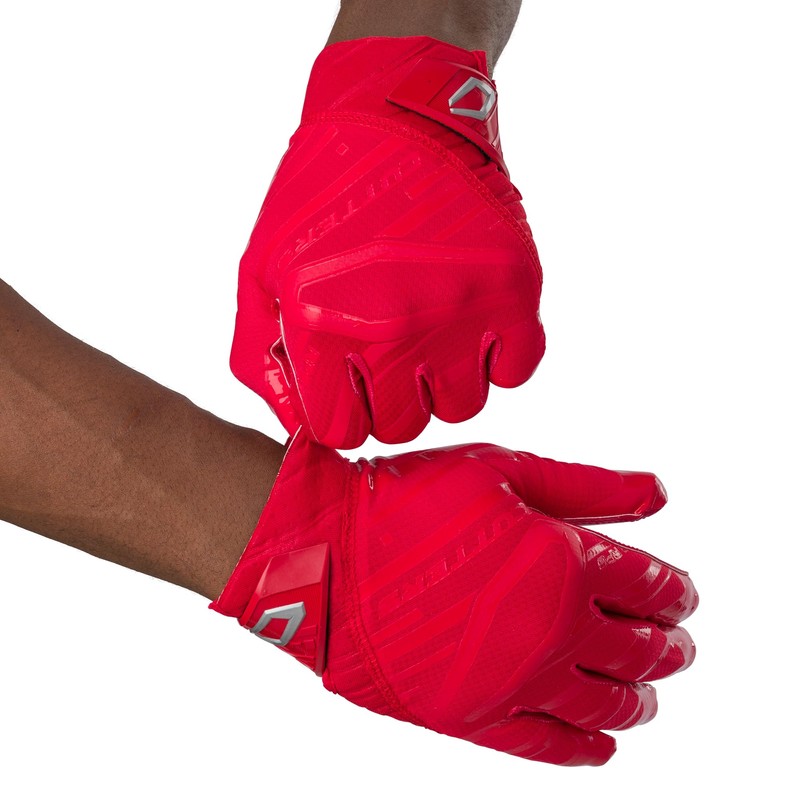Cutters Rev Pro 6.0 Receiver Gloves Solid Red M
