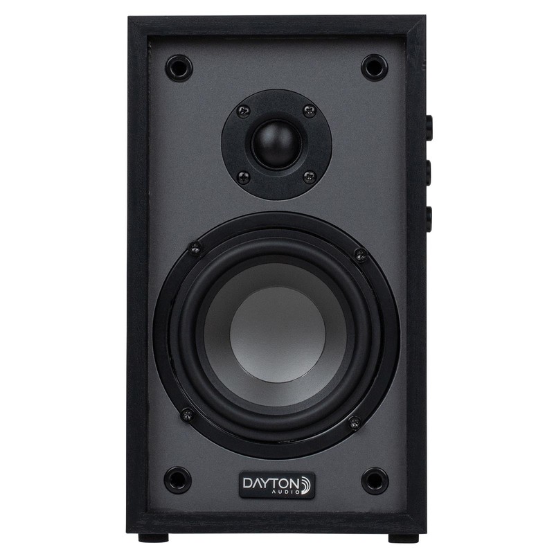 Dayton Audio Classic B40A Powered Bluetooth Bookshelf Speaker Pair (Black,