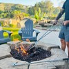 40" Fire Tongs Firewood Grabbers and Fire Poker Set, Stainless