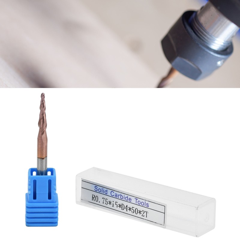 Tapered End Mills Strong Durable Long Service Life Excellent Chip