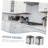 Hohopeti Replacement Gas Stove Knobs 3pcs Metal Knobs for Cooker