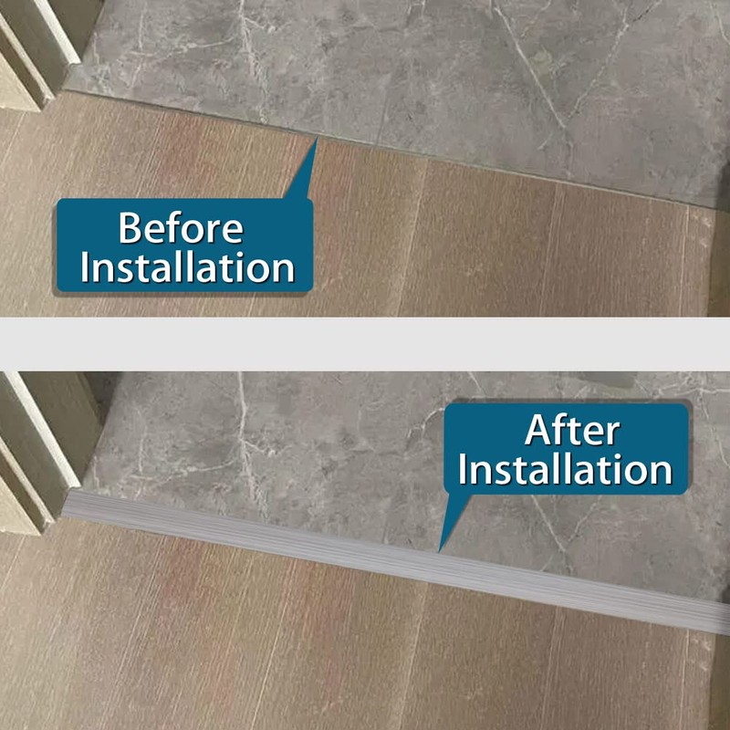 Floor Transition Strip 2" Self Adhesive Flat Vinyl Flooring Transitions