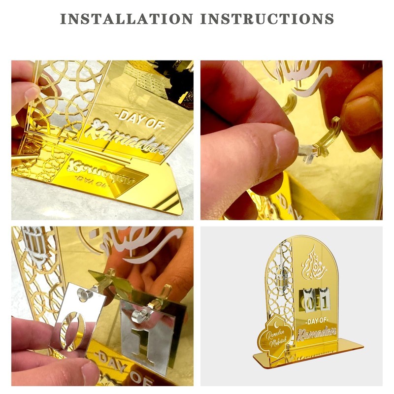Ramadan Advent Calendar - Acrylic Eid Mubarak DIY Countdown Calendars