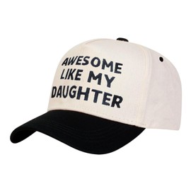 Fathers Day Hat Girl Dad Hats Awesome Like My Daughter Trucker Hat Men Gifts for Dad from Daughter Black