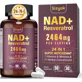 NAD Supplement 1100mg Pure Organic, Liposomal NAD+ Supplement with Resveratrol, NAD Resveratrol Supplement - Boost NAD+ for Aging Defense, Energy, Focus - Ultra Antioxidant Capsules
