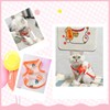 Andiker 3Pcs Cute Patterned Cat & Dog Clothes, Breathable &