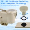 Showingo 071131 Pool Pump Drain Plugs Replacement for Whisperflo and