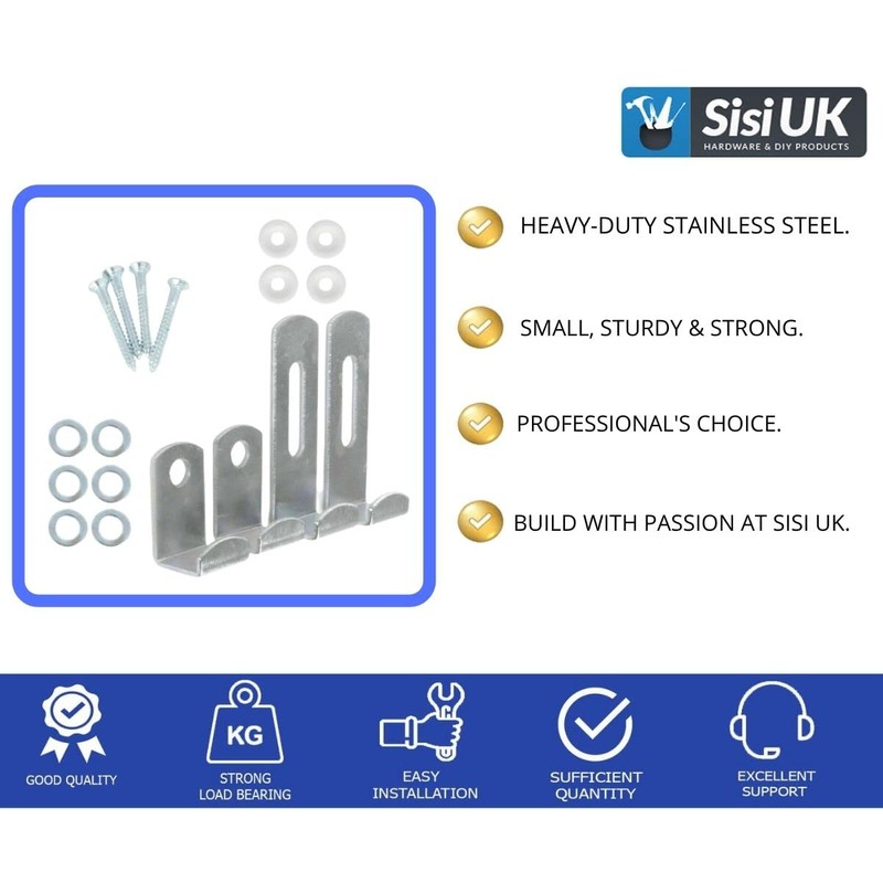 Large Picture Hanging Kit Solid Wall Plasterboard with Clip Set