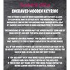 Decalarama Allotment Wanker Keyring Gift Rude Cute Engraved Wooden Key