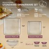 Herogo Stoneware Plates and Bowls Sets for 4, 12 Pieces
