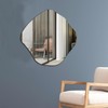 BOMINICA Irregular Wall Mirror Asymmetrical Mirror Frameless for Bathroom Living