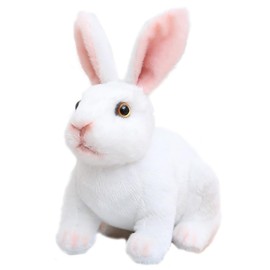Wishstar Easter Rabbit Plush Toy, Rabbit Cuddly Toy for Children, Stuffed Toy, Cuddly Toy for Cuddling & Playing, Rabbit Plush for Girls Boys, Cute Easter Gifts for Children (White Rabbit 20 cm)