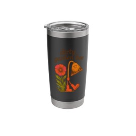 Dirty Garden Hoe Funny Retro Gardening Stainless Steel Insulated Tumbler