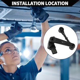 Hihaha No.LR098914 Suspension Ride Height Level Sensor for Land Rover Defender 130 23 / Front Left Right Headlight Level Sensor/Durable Metal / 1 Pc Black