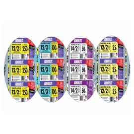 Woods 68579223 100' 14/2 MC Alum Cable; 100 Foot