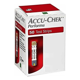 🩸🔴 Accu-Chek Performa Tiras Reactivas de Glucosa – Caja 50 Pzs (Color Rojo) 📊✨