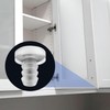 SmallCat 30 PCS Cabinet Door Bumper with Stem, Clear Glass