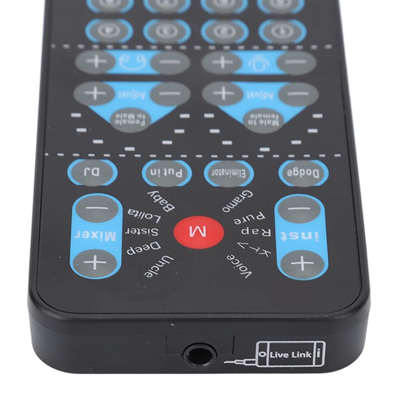Portable Live Sound Card, Mini Voice Changer with 8 Sound