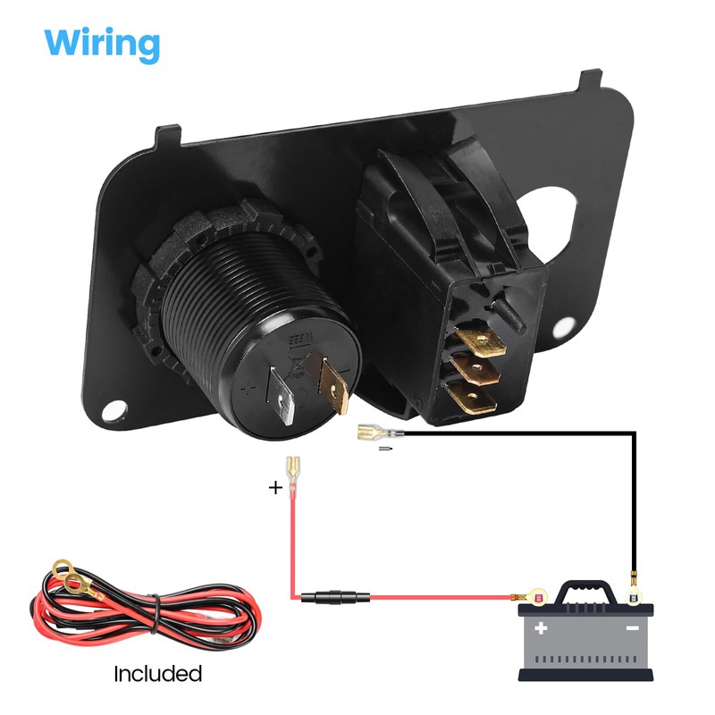 briidea 3 in 1 Multifunctional Integrated Panel with DC 12V-48V