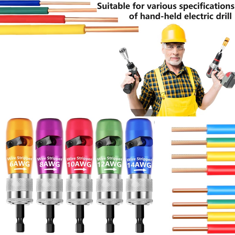 SICOU Wire Stripper and Wire Twister for Drill AWG Wire