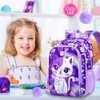 Girls Toddler Cat Backpack, Water Resistant Sequins Kindergarten Bookbag, 13"