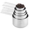 Stainless Steel Measuring Cups, Laxinis world 5 Piece Stackable Measuring
