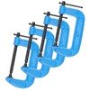 4 Inch Heavy Duty C Clamps, 4 PCS Malleable Iron