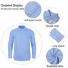 JEKAOYI Mens Casual Long Sleeve Cotton Linen Shirts Buttons Down