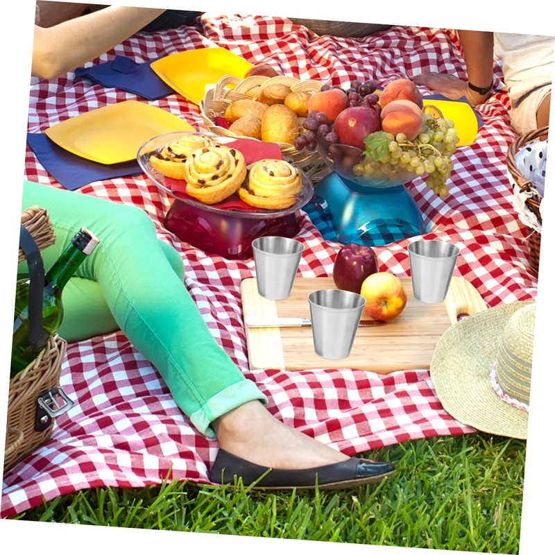iplusmile 12 Pack Stainless Steel Shot Glasses Leakproof Tumbler Ideal