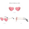 LASPOR Polarized Heart Sunglasses For Women Love Heart Shaped Sunglasses